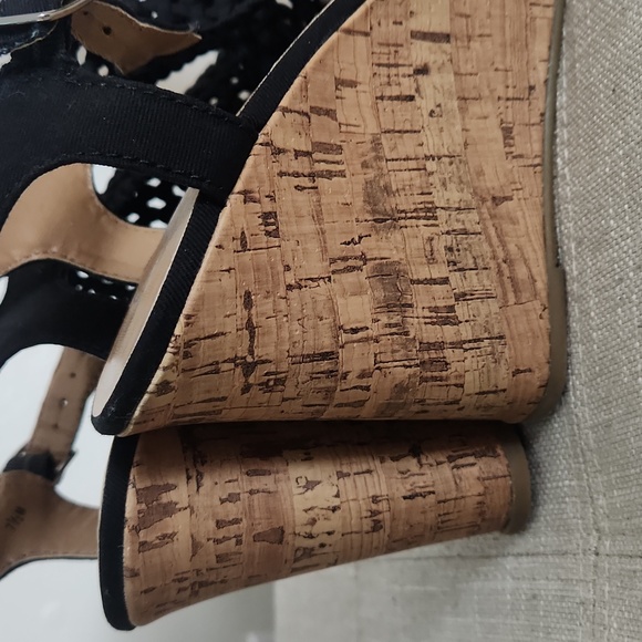 SO Black and Cork Wedges, 7.5M - Picture 11 of 13
